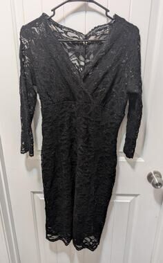 blu sage lace dress | Dresses | Blue Sage Color:Black (6) Minimal stretch Closure wairgroup:modern fit simple black dresses Short